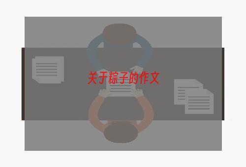 关于粽子的作文