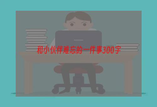 和小伙伴难忘的一件事300字