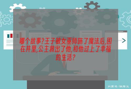 哪个故事?王子被女巫师施了魔法后,困在井里,公主救出了他,和他过上了幸福的生活？