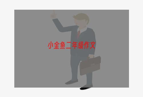 小金鱼二年级作文