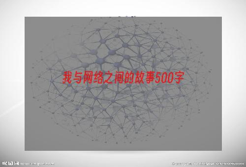 我与网络之间的故事500字