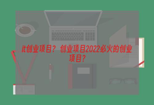 it创业项目？ 创业项目2022必火的创业项目？